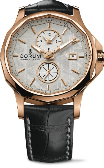 Corum Admiral's Cup Legend 42 Dual Time Meteorite Red Gold watch REF: 283.101.55/0001 PX34 Review